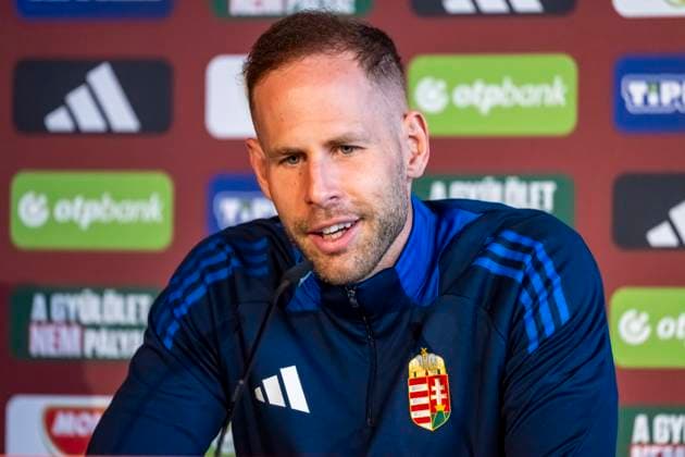 Peter Gulacsi 1, TW, Hungary at the press conference GER, Press conference Hungarian national team, Football, Euro, UEFA, 17 06 2024, GER, Press conference Hungarian national team, Football, Euro, UEFA, 17 06 2024 Weiler im Allgaeu Copyright: xEibner-Pressefoto FlorianxWolfx EP_FWF