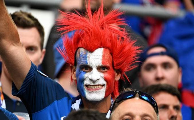 Football, European Championship, EURO 2024, Group D, Merkur Spiel Arena Düsseldorf Austria France 0 1 Fans France fan, fans, fan culture, enthusiasm
