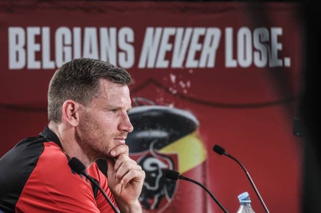 Belgium s Jan Vertonghen pictured during a press conference, PK, Pressekonferenz of Belgian national soccer team Red Devils, Tuesday 18 June 2024 at their base camp in Freiberg am Neckar, Germany, during the UEFA EURO, EM, Europameisterschaft,Fussball 2024 European Soccer Championships. The Red Devils play in Group E at the Euro 2024 European Championships in Germany. BRUNOxFAHY  x94792754x