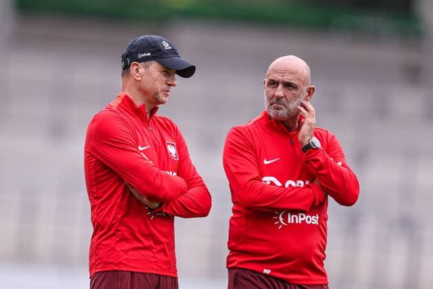 18.06.2024 HANNOVER, NIEMCY PILKA NOZNA (FOOTBALL) UEFA EURO, EM, Europameisterschaft,Fussball 2024 - CENTRUM TRENINGOWE REPREZENTACJI POLSKI - HANNOVER 96 ACADEMIE KONFERENCJA PRASOWA I TRENING REPREZENTACJI POLSKI NZ TRENING REPREZENTACJI POLSKI ILUSTRACJA, ANDRZEJ DAWIDZIUK, MICHAL PROBIERZ TRENER HEAD COACH SELEKCJONER REPREZENTACJI POLSKI FOTO LUKASZ GROCHALA CYFRASPORT NEWSPIX.PL --- Newspix.pl  20240618CSLG0019