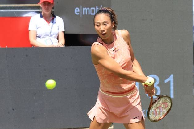 DEU, Tennis, ECO Trans Open, WTA500, 18 06 2024, Rot Weiss Tennisanlage, Steffi Graf Stadion, Berlin, DEU, Tennis, ECO Trans Open, WTA500, in the picture Qinwen Zheng CHN Photo Juergen Engler nordphoto GmbH nordphotoxGmbHx xEngler nph00076