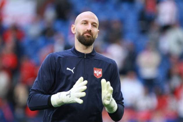 Gelsenkirchen, NRW, Germany, 16 06 2024 Arena AufSchalke European Championship 2024, Group C, Serbia England Substitute goalkeeper Vanja Milinkovic Savic Serbia, 23 Copyright: xdtsxNachrichtenagenturx dts_40539