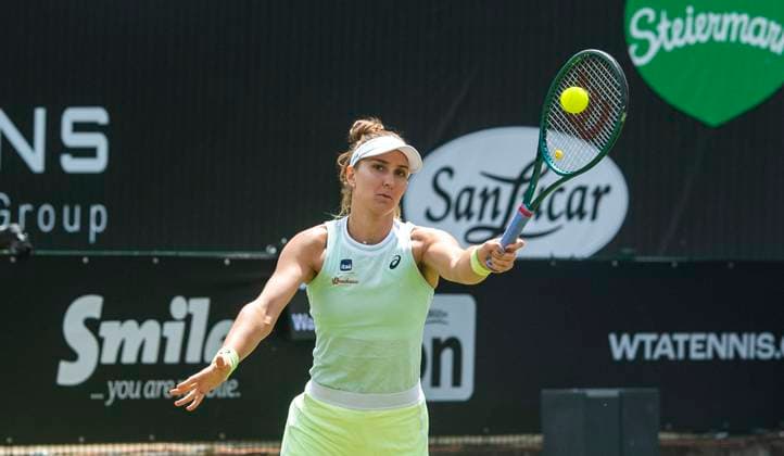 18 06 2024, WTA 500, Tennis, Women, ecotrans Ladies Open 2024, Berlin, Singles, 1 round, Beatriz Haddad Maia Brazil Ekaterina Alexandrova Russia Beatriz Haddad Maia Brazil Berlin Steffi Graf Stadion Berlin Germany