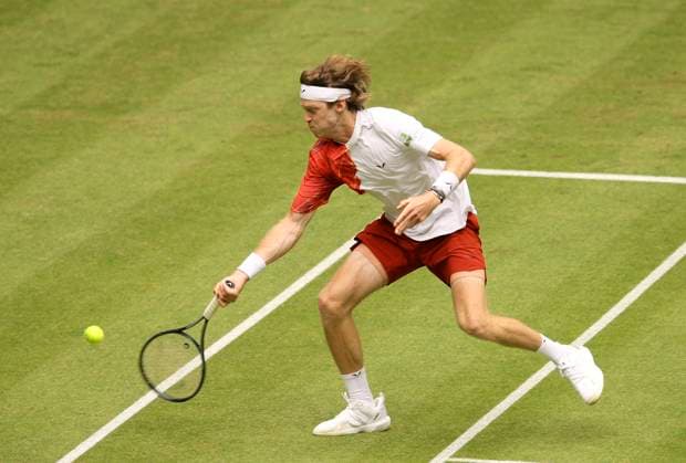 photo Andrey RUBLEV RUS Tennis Tournament Terra Wortmann Cup at Gerry Weber Sportpark OWL Arena in Halle Westfalen Tue 18 06 2024