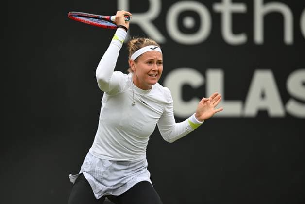 Marie Bouzkova of the Czech Republic in action during her first round match Rothesay Classic Birmingham, Day 2, Tennis, Edgbaston Priory Club, Birmingham, UK - 18 June 2024  Copyright: xAnnaxGowthorpe Shutterstockx 14543313az