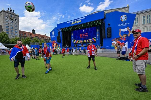 EURO 2024, fan zone in Leipzig