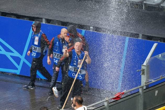EURO 2024, Turkey - Georgia, heavy rain in Dortmund