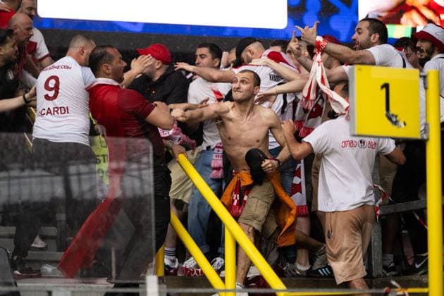 EURO 2024, Turkey - Georgia, riots by fans before the match
