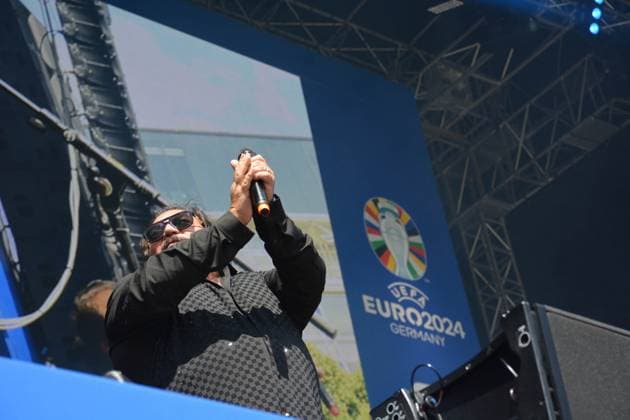 UEFA European Football Championship - UEFA EURO, EM, Europameisterschaft,Fussball 2024 - Portugal vs Czech Republic Manolo at Fan fest Leipzig during UEFA Euro 2024 - Portugal vs Czech Republic, UEFA European Football Championship in Leipzig, Germany, June 18 2024 Leipzig Germany  Copyright: xIPAxSport ABACAx