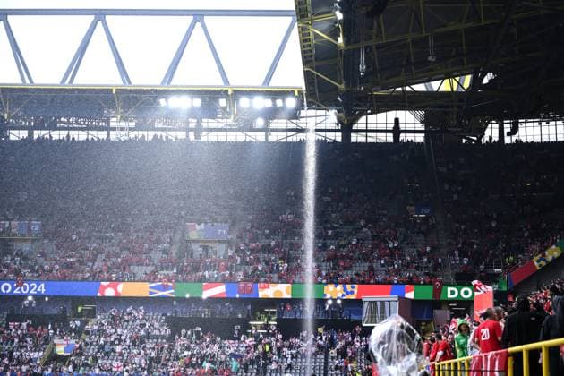 Mg Dortmund (Germania) 18 06 2024 - Euro 2024 Turchia-Georgia foto Matteo Gribaudi Image nella foto: nubifragio 