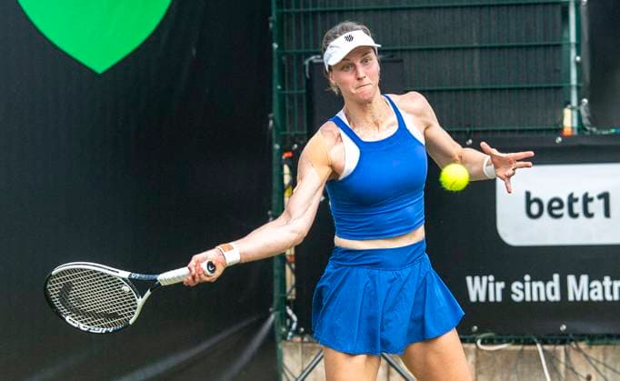 18 06 2024, WTA 500, Tennis, Women, ecotrans Ladies Open 2024, Berlin, Singles, 1 Round, Veronika Kudermetova Russia Liudmila Samsonova Russia Liudmila Samsonova Russia Berlin Steffi Graf Stadium Berlin Germany