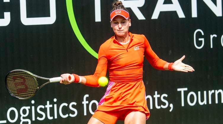 18 06 2024, WTA 500, Tennis, Women, ecotrans Ladies Open 2024, Berlin, Singles, 1 Round, Veronika Kudermetova Russia Liudmila Samsonova Russia Veronika Kudermetova Russia Berlin Steffi Graf Stadium Berlin Germany