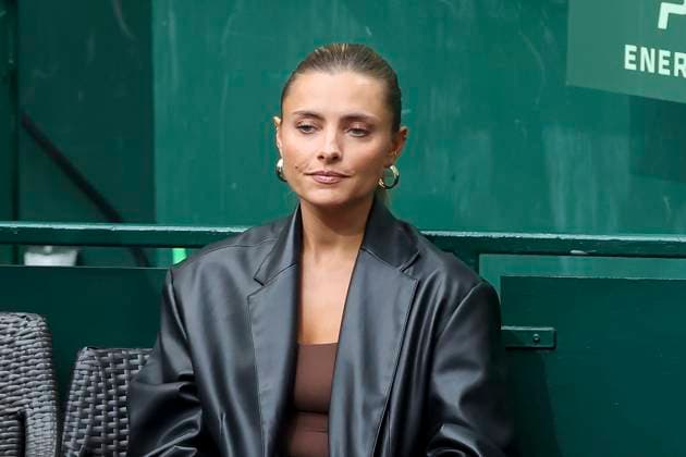 Sophia Thomalla actress and girlfriend of Alexander Zverev sits in the box, TERRA WORTMANN Open 2024, Oscar Otte vs Alexander Zverev, Gerry Weber Stadium, 18 06 2024, Halle, Germany