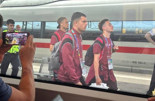 EURO 2024, Swiss national team takes the train from Stuttgart to Cologne