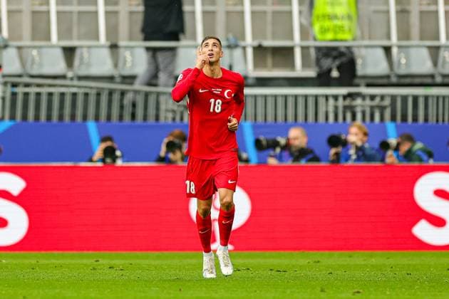 Turkey v Georgia Euro 2024 18 06 2024. Group F Goal 1-0 Mert Muldur of Turkey scores a goal and celebrates during the Euro 2024 match between Turkey and Georgia at BVB Stadion, Dortmund, Germany on 18 June 2024. Editorial use only , Copyright: xNigelxKeenex PSI-19820-0012