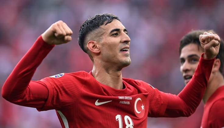 Dortmund (Germania) 18 06 2024 - Euro 2024 Turchia-Georgia foto Image nella foto: esultanza gol Mert Moldur 