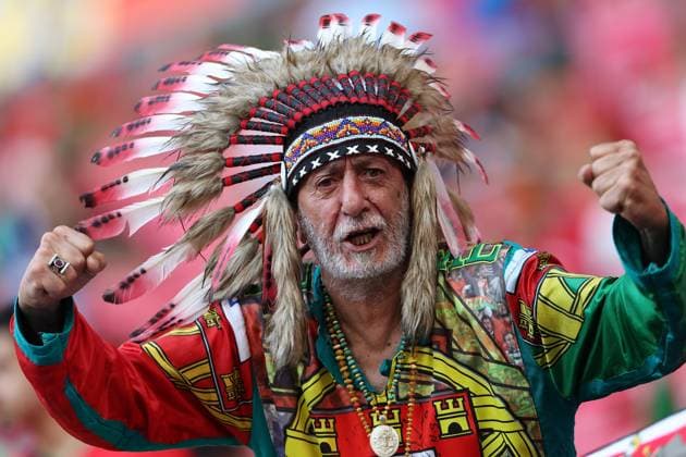 Leipzig Stadium Leipzig, Tuesday, June 18, 2024 UEFA EURO 2024 Germany, Group F stage Matchday 1 Group F Portugal Czechia, Portugal Fans,Mood, Scarves, Shirts, Emotionens, The Azorean Legend Copyright: JoaquimxFerreira