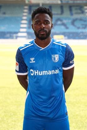 Daniel Heber 1 FC Magdeburg,15 2 Soccer Bundesliga Season 2024 2025 Photo session 1 FC Magdeburg with new additions and team in the new home jersey in the AVNET Arena in Magdeburg Soccer,Man,Men,Germany,18 06 2024