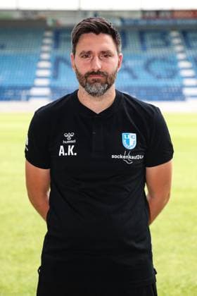 Co coach Andre Kilian 1 FC Magdeburg 2 Soccer Bundesliga season 2024 2025 Photo session 1 FC Magdeburg with new additions and team in the new home jersey at the AVNET Arena in Magdeburg Soccer,Man,Men,Germany,18 06 2024