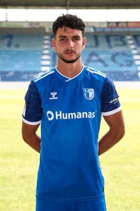 Daniel Elfadli 1 FC Magdeburg,6 2 Soccer Bundesliga Season 2024 2025 Photo session 1 FC Magdeburg with new additions and team in the new home jersey at the AVNET Arena in Magdeburg Soccer,Man,Men,Germany,18 06 2024