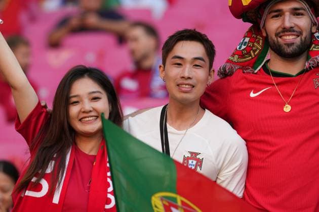 EURO 2024 - Matchday 1, Group F: Portugal vs. Czech Republic Portugal fans are getting ready for the action before the EURO 2024 Day 1, Group F match between Portugal and Czech Republic on 18 June 2024, at Red Bull Arena, in Leipzig, Germany Leipzig Red Bull Arena Germany Copyright: xAlexandraxFechetex DSC00228