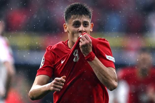 Mg Dortmund (Germania) 18 06 2024 - Euro 2024 Turchia-Georgia foto Matteo Gribaudi Image nella foto: esultanza gol gol Arda Guler 