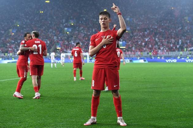 Soccer UEFA EURO 2024 Group Stage 1 Matchday Turkey Georgia on 18 06 2024 at BVB Stadion Dortmund in Dortmund Goal Celebration Goal for 2 1 by Arda Güler Turkey xRx