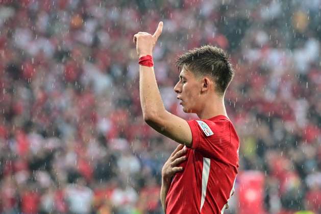 Goal celebration for 2 1 by Arda Gueler 8 Turkey , Turkey vs Georgia, Football, UEFA Euro 2024, Group stage, Matchday 1, 18 06 2024 Dortmund Nordrhein Westfalen Germany Copyright: xkolbert-press MarcxNiemeyerx