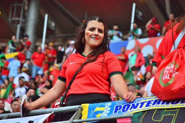 UEFA European Football Championship - UEFA EURO, EM, Europameisterschaft,Fussball 2024 - Portugal vs Czech Republic Portugal supporter during UEFA Euro 2024 - Portugal vs Czech Republic, UEFA European Football Championship in Leipzig, Germany, June 18 2024 Leipzig Germany  Copyright: xIPAxSport ABACAx