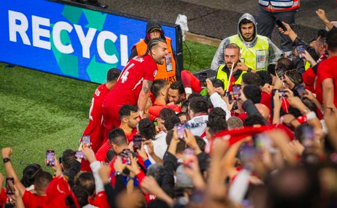 Dortmund, Germany 18th Jun 2024 Goal celebration Kerem Akturkoglu TUR Abdulkerim Bardakci TUR Arda Guler TUR Hakan Calhanoglu TUR , Kaan Ayhan TUR Turkey Georgia Turkey Georgia 15 06 2024