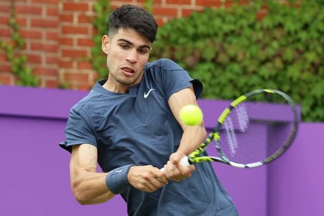 TENNIS - ATP, Tennis Herren Queen s Club Championships LONDON,ENGLAND,18.JUN.24 - TENNIS - ATP World Tour, Queen s Club Championships. Image shows Carlos Alcaraz (ESP).  GEPAxpictures xAlanxGrieves
