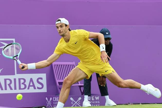 TENNIS - ATP, Tennis Herren Queen s Club Championships LONDON,ENGLAND,18.JUN.24 - TENNIS - ATP World Tour, Queen s Club Championships. Image shows Lorenzo Musetti (ITA).  GEPAxpictures xAlanxGrieves