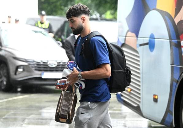 UEFA EURO, EM, Europameisterschaft,Fussball 2024: Croatia football players arrive in hoptel in Hamburg Josko Gvardiol of Croatia arrive at hotel in Hamburg, Germany, on June 18, 2024. MarkoxLukunic PIXSELL