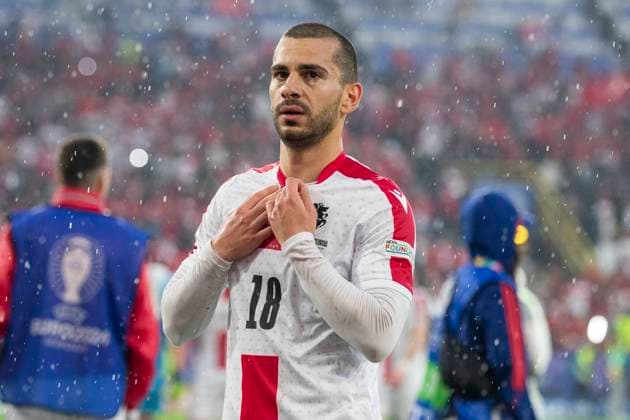 UEFA EURO 2024 Turkey Georgia 18 06 2024 Sandro Altunashvili Georgia, 18 UEFA EURO 2024 Turkey Georgia Stadion Dortmund, Dortmund on 18 06 2024 Copyright: xBEAUTIFULxSPORTS Meuselx