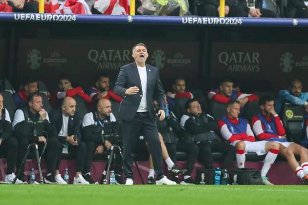Turkey v Georgia, Euro 2024 Georgia Manager Willy Sagnol Manager (Coach) gestures during the Turkey v Georgia, UEFA EURO, EM, Europameisterschaft,Fussball 2024 Round 1 Group F match at BVB Stadion, Dortmund, Germany on 18 June 2024 Editorial use only. All images are copyright Every Second Media Limited. No images may be reproduced without prior permission. Copyright: xIMAGO EveryxSecondxMediax ESM-1031-0121