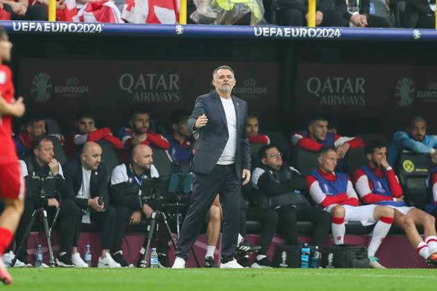 Turkey v Georgia, Euro 2024 Georgia Manager Willy Sagnol Manager (Coach) gestures during the Turkey v Georgia, UEFA EURO, EM, Europameisterschaft,Fussball 2024 Round 1 Group F match at BVB Stadion, Dortmund, Germany on 18 June 2024 Editorial use only. All images are copyright Every Second Media Limited. No images may be reproduced without prior permission. Copyright: xIMAGO EveryxSecondxMediax ESM-1031-0122