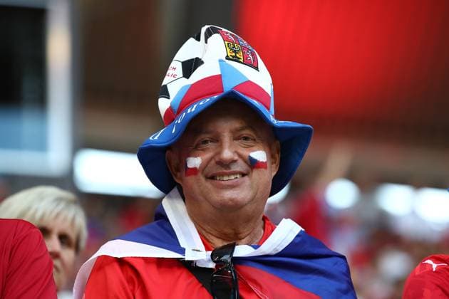 18 06 2024, xtgx, European Football Championship 2024, Portugal Czech Republic emspor, v l emotions, fans, atmosphere, flags, logo, Czech Republic, spectators, jerseys DFL DFB REGULATIONS PROHIBIT ANY USE OF PHOTOGRAPHS as IMAGE SEQUENCES and or QUASI VIDEO Leipzig