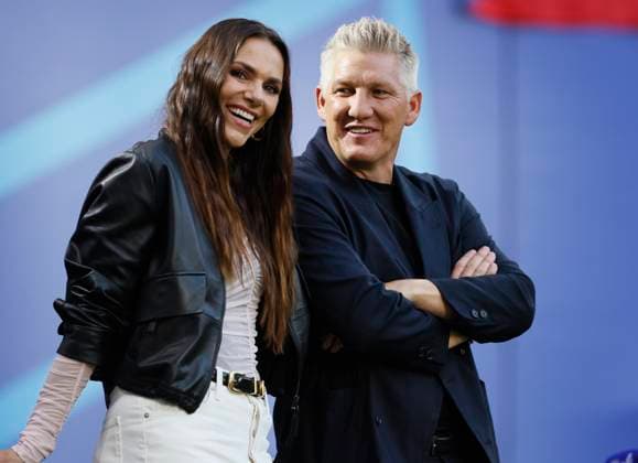 Portugal v Czechia: Group F - UEFA EURO, EM, Europameisterschaft,Fussball 2024 Former Germany player Bastian Schweinsteiger and presenter Esther Sedlaczek before the UEFA EURO 2024 group stage match between Portugal and Czechia at Football Stadium Leipzig on June 18, 2024 in Leipzig, Germany. Leipzig Football Stadium Leipzig Germany Germany Copyright: xRichardxSellers Sportsphoto APLx 14041301
