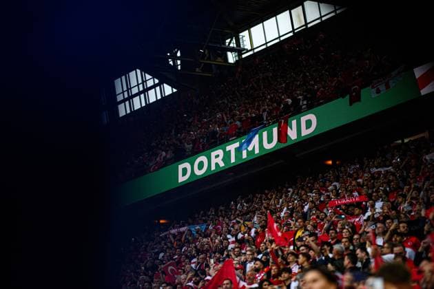 DORTMUND, GERMANY - 18 JUNE, 2024: The football match of EURO 2024 Turkey vs. Georgia at Signal Iduna Park  Copyright: xVITALIIxKLIUIEVx