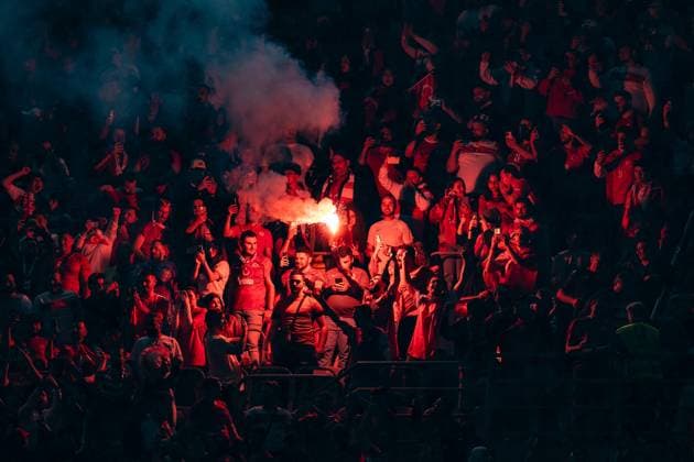 Pyrotechnics Pyro Turkey vs Georgia, Men, Football, Matchday 1, EURO 2024, 18 06 2024, European Championship, Group F Turkey vs Georgia, Men, Football, Matchday 1, EURO 2024, 18 06 2024, European Championship, Group F Dortmund Copyright: xEibner-Pressefoto BahhoxKarax EP_TUR