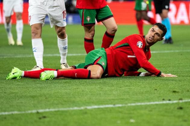 240618 Cristiano Ronaldo of Portugal during the UEFA Euro 2024 Football Championship match between Portugal and Czech Republic on June 18, 2024 in Leipzig Photo Mathias Bergeld BILDBYRAN code MB MB0938 fotboll football soccer fotballs em europamästerskap em uefa euro uefa european football championship euro 2024 portugal czech republic bbeng  Copyright: MATHIASxBERGELD BB240618MB055