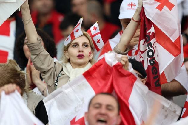 DORTMUND 18.06.2024 MECZ I RUNDA GRUPA F MISTRZOSTW EUROPY 2024: TURCJA - GRUZJA 3:1 --- FIRST ROUND GROUP F UEFA EURO, EM, Europameisterschaft,Fussball 2024 MATCH: TURKEY - GEORGIA 3:1 KIBICE GRUZJI FOT. PIOTR KUCZA FOTOPYK NEWSPIX.PL --- Newspix.pl  240618PYK1033