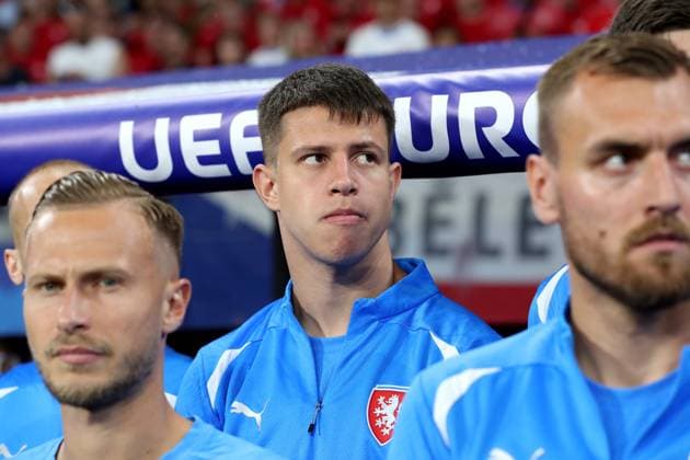 18 06 2024, xtgx, European Football Championship 2024, Portugal Czech Republic emspor, v l Adam Hlozek Czech Republic DFL DFB REGULATIONS PROHIBIT ANY USE OF PHOTOGRAPHS as IMAGE SEQUENCES and or QUASI VIDEO Leipzig