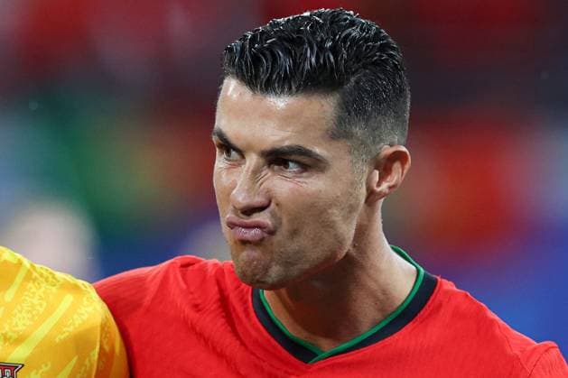 Cristiano Ronaldo of Portugal during the line up Portugal v Czechia, UEFA European Championship, EM, Europameisterschaft 2024, Group F, Football, Leipzig Stadium, Leipzig, Germany, 18 Jun 2024 EDITORIAL USE ONLY No use with unauthorised audio, video, data, fixture lists, club league logos or live services. Online in-match use limited to 120 images, no video emulation. No use in betting, games or single club league player publications. Copyright: xMattxWest Shutterstockx 14543474bc