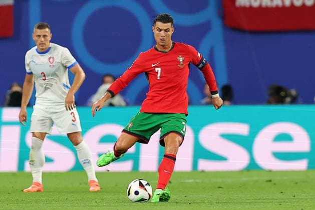 Portugal Czech Republic UEFA EURO 2024 Leipzig, 18 06 2024, Leipzig Stadium, UEFA EURO 2024 Germany , Gr F Preliminary Round , PORTUGAL vs CZECH REPUBLIC , In the picture Cristiano Ronaldo 7, Portugal