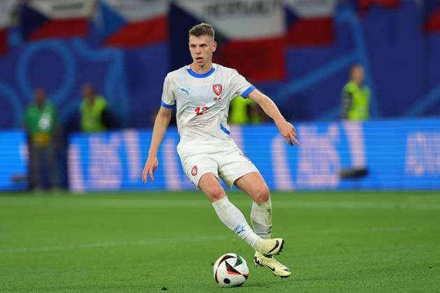 Portugal Czech Republic UEFA EURO 2024 Leipzig, 18 06 2024, Leipzig Stadium, UEFA EURO 2024 Germany , Gr F Preliminary Round , PORTUGAL vs CZECH REPUBLIC , Pictured David Doudera 12, Czech Republic
