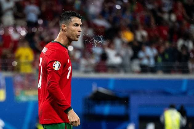 240618 Cristiano Ronaldo of Portugal during the UEFA Euro 2024 Football Championship match between Portugal and Czech Republic on June 18, 2024 in Leipzig Photo Mathias Bergeld BILDBYRAN code MB MB0938 fotboll football soccer fotballs em europamästerskap em uefa euro uefa european football championship euro 2024 portugal czech republic bbeng depp  Copyright: MATHIASxBERGELD BB240618MB122