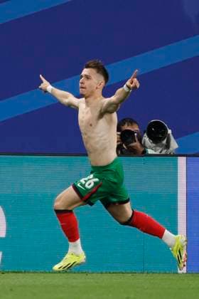 Sport Bilder des Tages Portugal v Czechia: Group F - UEFA EURO, EM, Europameisterschaft,Fussball 2024 Francisco Conceicao of Portugal celebrates winning goal during the UEFA EURO 2024 group stage match between Portugal and Czechia at Football Stadium Leipzig on June 18, 2024 in Leipzig, Germany. Leipzig Football Stadium Leipzig Germany Germany Copyright: xRichardxSellers Sportsphoto APLx 14041335