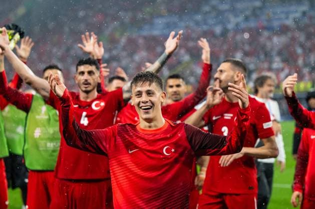 Turkiye v Georgia: Group F - UEFA EURO, EM, Europameisterschaft,Fussball 2024 Arda Gueler of Turkey is celebrating victory during the UEFA EURO 2024 group stage match between Turkiye and Georgia at Football Stadium Dortmund on June 18, 2024 in Dortmund, Germany. Dortmund Germany  Copyright: xHeshamxElsherifx originalFilename:elsherif-notitle240618_npVu8.jpg
