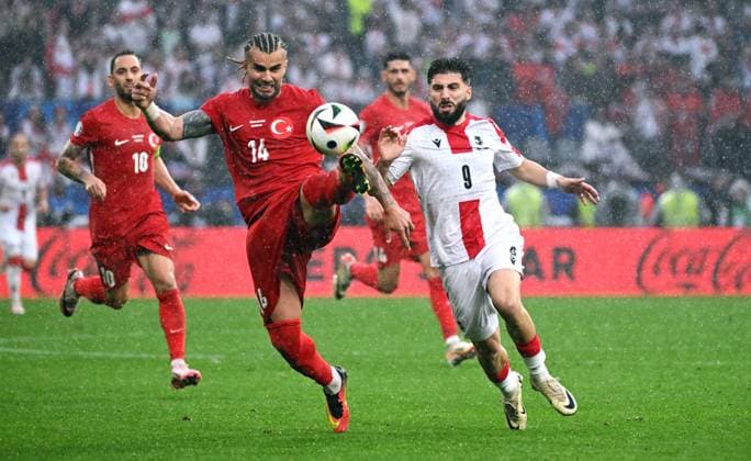 Football, European Championship, EURO 2024, Group F, Signal Iduna Park Dortmund Turkey Georgia 3 1 Abdülkerim Bardakci TUR , Zuriko Davitashvili GEO Action